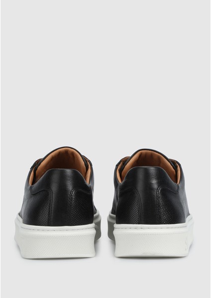 Siyah Deri Erkek Sneaker fırsatları