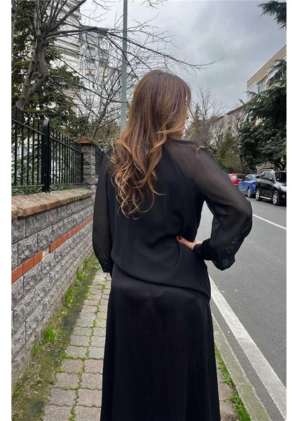 Aksesuar Detaylı Şifon Kollu Bluz fırsatları