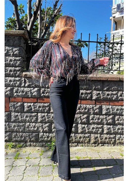 Saçak Payetli Body Suit modelleri