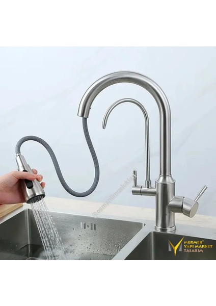 Inox Arıtmalı Spiralli Eviye Bataryası