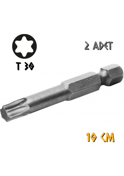 Tyson Vidalama Ucu Bits Uç - T30 Tork - 10 Cm. - 2 Adet