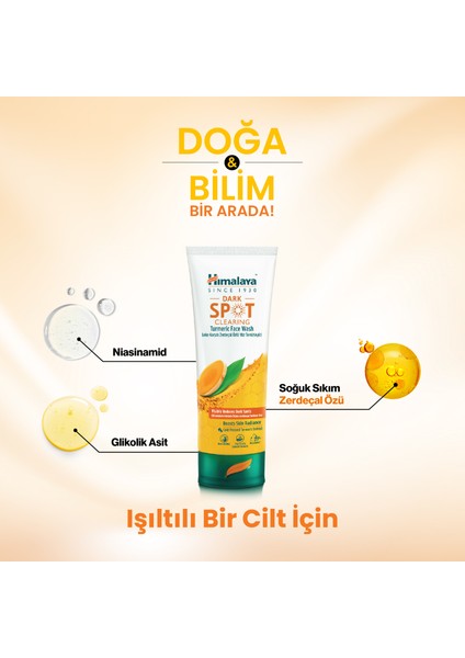 Since 1930 Dark Spot Clearing Leke Karşıtı Zerdeçal Özlü Yüz Temizleyici 100 ml
