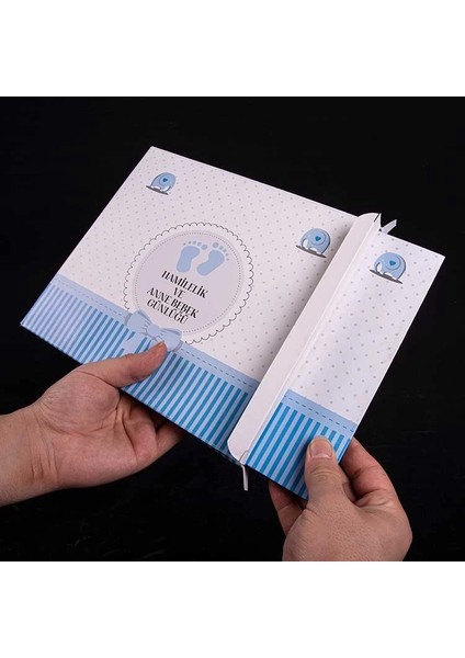 Hamilelik ve Anne Bebek Günlüğü Mavi - Anı Defteri