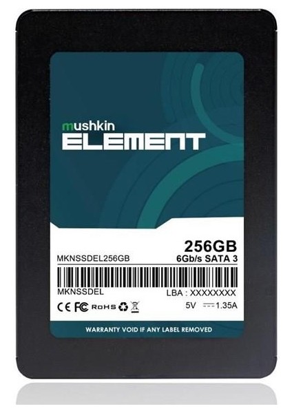 Mushkın 256GB Element MKNSSDEL256GB 500- 420MB/S SSD Sata-3 Disk