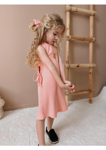 Yigit Butik Ribana Kumaş Fitilli Kız Çocuk Elbise fiyatları