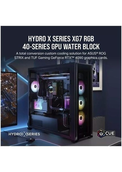 Corsaır CX-9020020-WW Hydro x Serisi Xg7 Rgb 40 Serisi Gpu Su Bloğu (4090 Strıx/tuf)