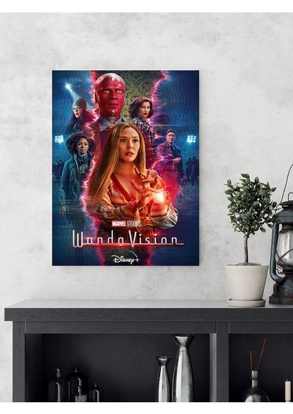 Poster City Wanda Vision Dizi-Film Posteri - Çerçevesiz Parlak Fotoğraf Kağıdı