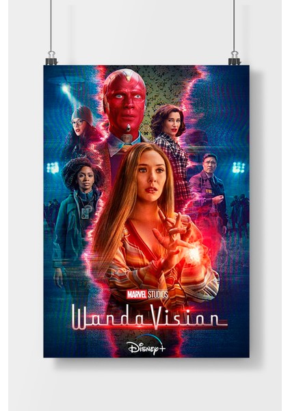 Poster City Wanda Vision Dizi-Film Posteri - Çerçevesiz Parlak Fotoğraf Kağıdı