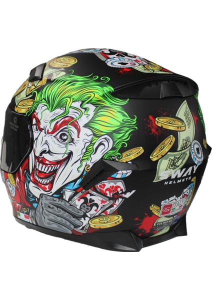 820 Ugly Ayna Vizör Desenli Full Face Kask fiyatları