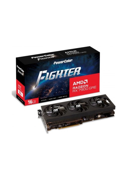 Powercolor Fıghter RX7900GRE 16G-F/OC 16GB Gddr6 256BIT
