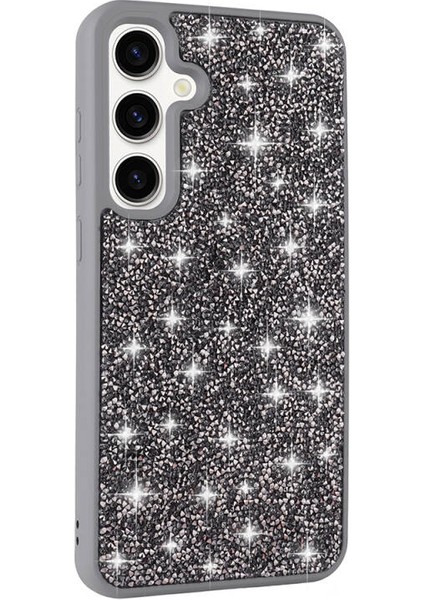 Samsung Galaxy S24 Kılıf Parlak Taşlı + Ekran Koruyucu Nano