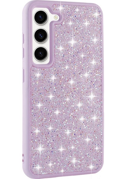 Samsung Galaxy S23 Kılıf Parlak Taşlı + Ekran Koruyucu Nano