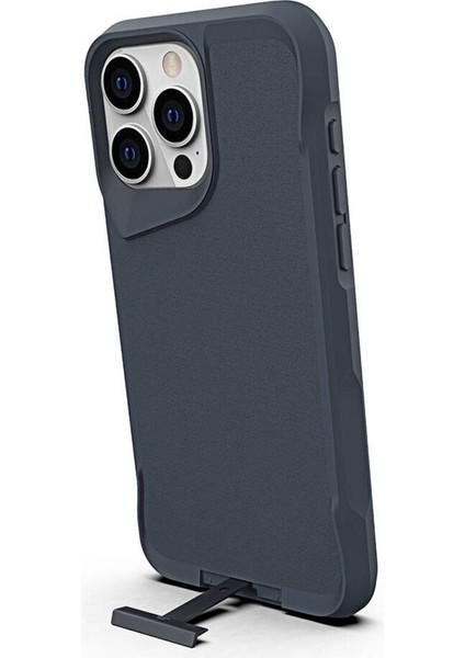 Apple iPhone 15 Pro Max Kılıf Tmax Standlı Mat Darbe Korumalı Kapak