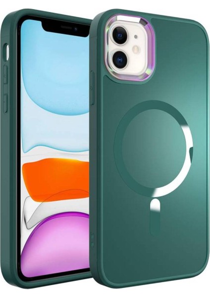 Apple iPhone 12 Kılıf Stil Magsafeli Pc Kapak