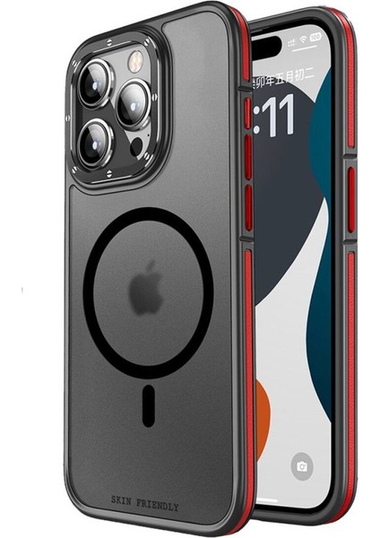 Apple iPhone 15 Pro Max Kılıf Joko Rocky Serisi Mat Renkli Bumper Magsafe Kapak