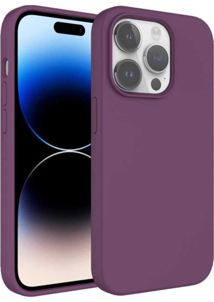 Apple iPhone 14 Pro Kılıf Liquid Silinebilir Leke Tutmaz Kivi Lansman Silikon