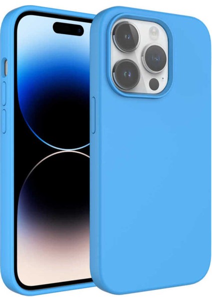 Apple iPhone 14 Pro Kılıf Liquid Silinebilir Leke Tutmaz Kivi Lansman Silikon