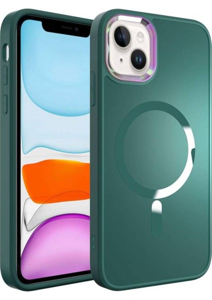 Apple iPhone 14 Kılıf Stil Magsafeli Pc Kapak