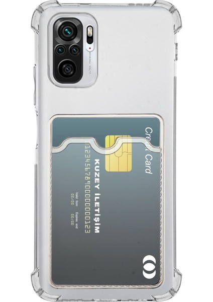 Xiaomi Redmi Note 10S Kılıf Sfy Kamera Korumalı Kartlıklı Silikon