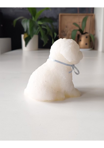 Köpek Figürlü Mum Beyaz 12 cm modelleri