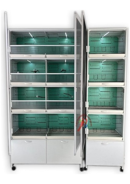 Istanbul Kafes Model 12D Pvc Kuş Dolabı (Kurulu Gönderim)