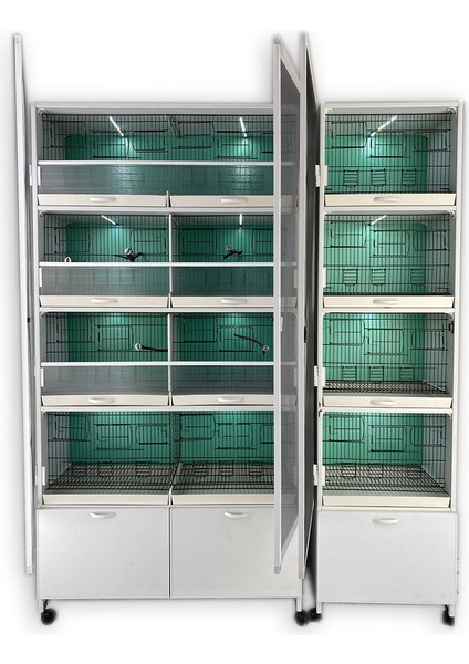 Istanbul Kafes Model 12D Pvc Kuş Dolabı (Kurulu Gönderim)