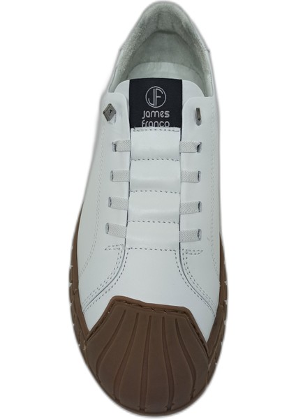 Beyaz Deri Erkek Sneaker Ayakkabı fırsatları
