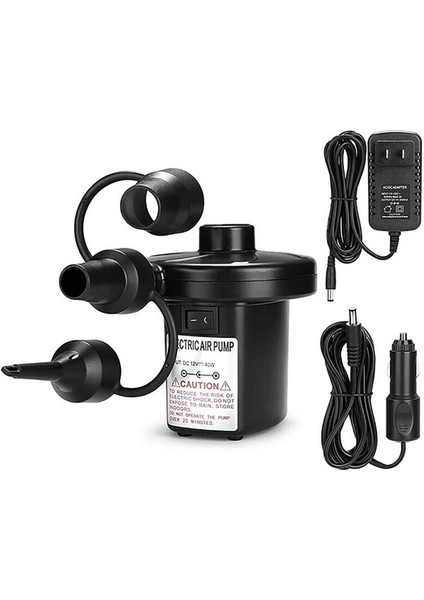 Çok Amaçlı Hızlı Şişirme+Indirme Hava Pompası - 220V & 12V Uyumluluk!