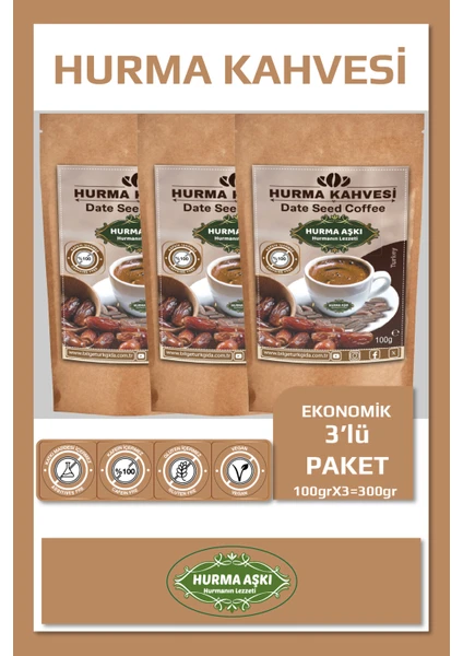 Hurma Aşkı Hurma Kahvesi 3 x 100 gr