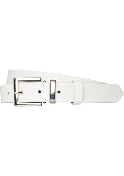 Deri, Gümüş Takım Tokalı 3 cm Süt Beyaz Kadın Kemeri; Elbise, Pantolon Kemeri=3cm-Kdn-48 fırsatları