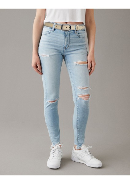 Deri, Nikel Tokalı 4 cm Süet Krem Kadın Kemeri; Kot, Spor Kemer fiyatları