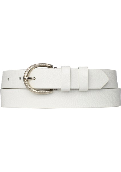 Deri Süt Beyaz Ince Kadın Kemeri, 3 Cm=3cm-Kdn-35 fırsatları