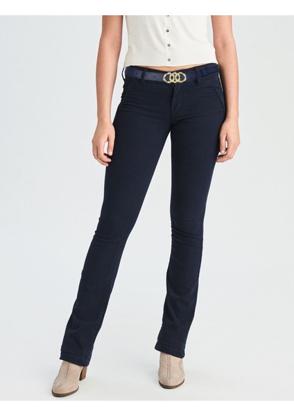 Deri, Gold Örgü Tokalı 3 cm Lacivert Kadın Kemeri; Elbise, Pantolon Kemeri fiyatları