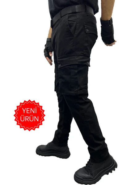 Kargo Cepli Pantolon Gabardin Regular Kalıp