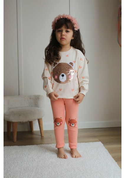 Lolipop Kids Store Kız Çocuk Ayıcıklı Taytlı Takım