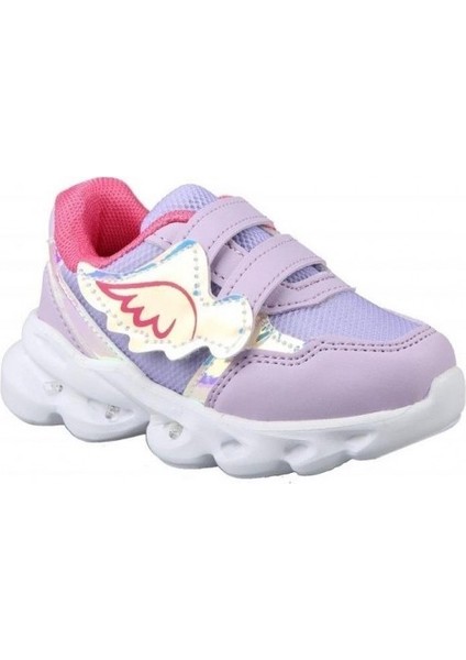 Melek Somon & Mor Cırtlı Işıklı Anatomik Kız Bebek Spor Ayakkabı fiyatları