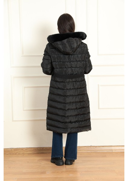 Kadın Kemerli Uzun Mont 4003 modelleri