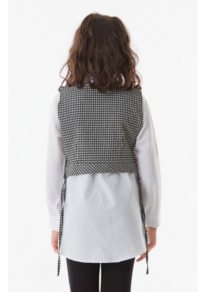 Pötikare Desenli Gömlek Yaka Kız Çocuk 2 Li Takım fırsatları