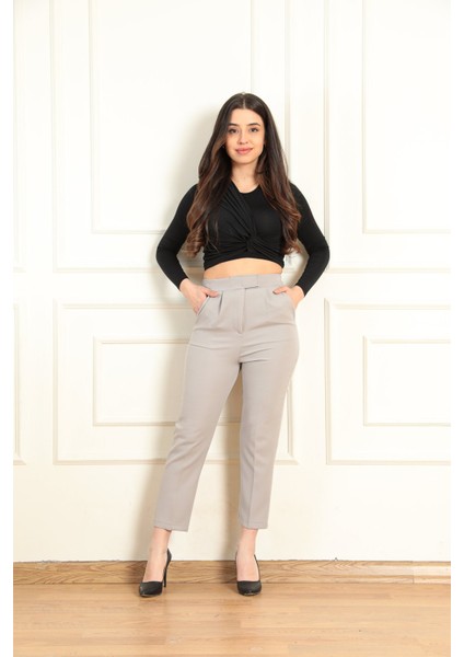 Kadın Cırtlı Havuç Paça Pantolon 8325