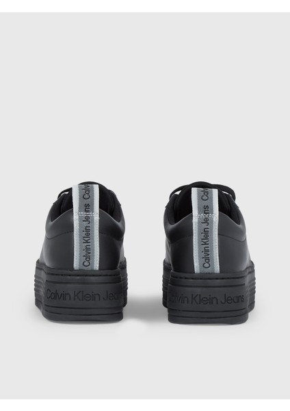 Kadın Calvin Klein Logolu Platform Topuklu Rahat Tabanlı Gündelik Kullanıma Uygun Siyah Sneaker YW0YW01309-0GT
