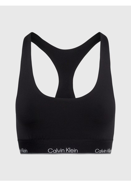 Calvin Klein Kadın Marka Logolu Elastik Bel Bantlı Siyah Spor Sütyeni 00GWS4K227-BAE