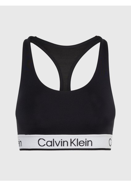 Calvin Klein Kadın Marka Logolu Elastik Bel Bantlı Siyah Spor Sütyeni 00GWS4K170-BAE