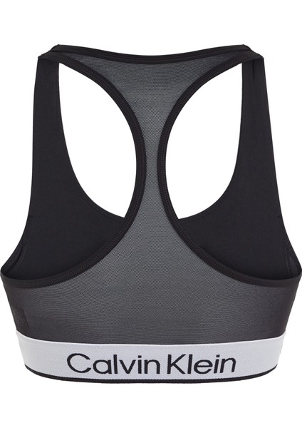 Calvin Klein Kadın Marka Logolu Elastik Bel Bantlı Siyah Spor Sütyeni 00GWS4K170-BAE