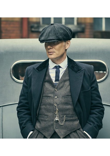 Takı Dükkanı Erkek Kasket Peaky Blinders Driver Kaşmir Şapka Bere Fötr cp224u