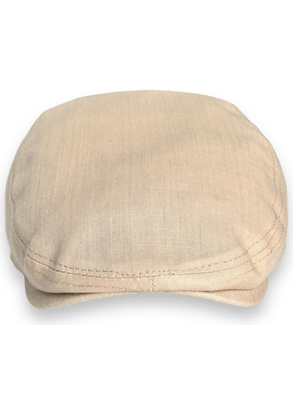 Yazlık Keten Ingiliz London Ördek Erkek Kasket Şapka CP238