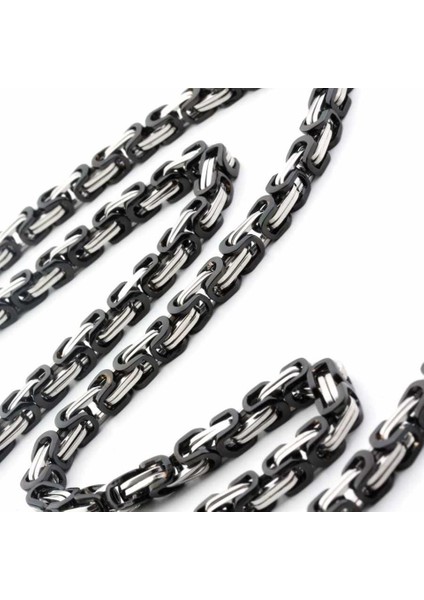 Kral Model Erkek Çelik Zincir Kolye Erkeğe Sevgiliye Hediye ck11t
