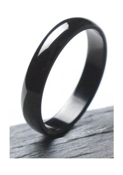 Unisex 4mm İnce Bombeli Erkek Kadın Çelik Alyans Yüzük cl18