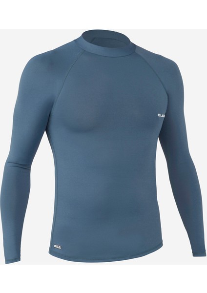 Olaian Erkek Slim Fit Uzun Kollu UV Korumalı Tişört - Gri - 100