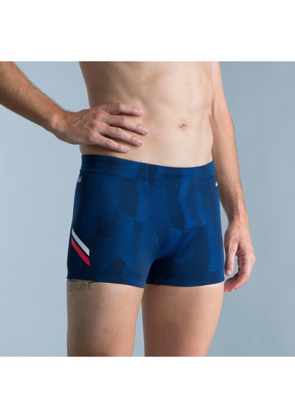 Nabaiji Erkek Boxer Mayo - Mavi/Beyaz/Kırmızı - FITI fiyatları