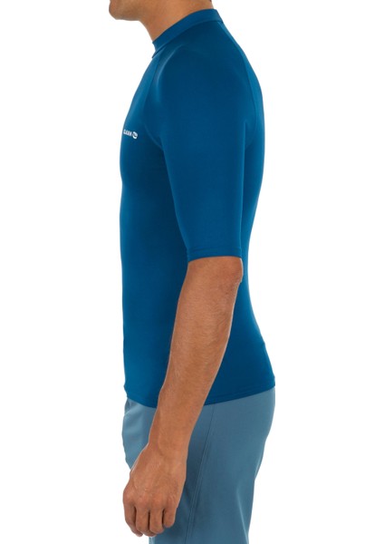 Olaian Erkek Slim Fit Kısa Kollu UV Korumalı Tişört - Mavi - 100 modelleri